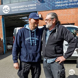 Teamevent Grillen, Christian Marquardt, Dennis Streck   | Marquardt & Streck Hamburg-Billstedt, Ihr Experte für Haustechnik, Elektrotechnik & Sanitär-Heizung-Klimatechnik