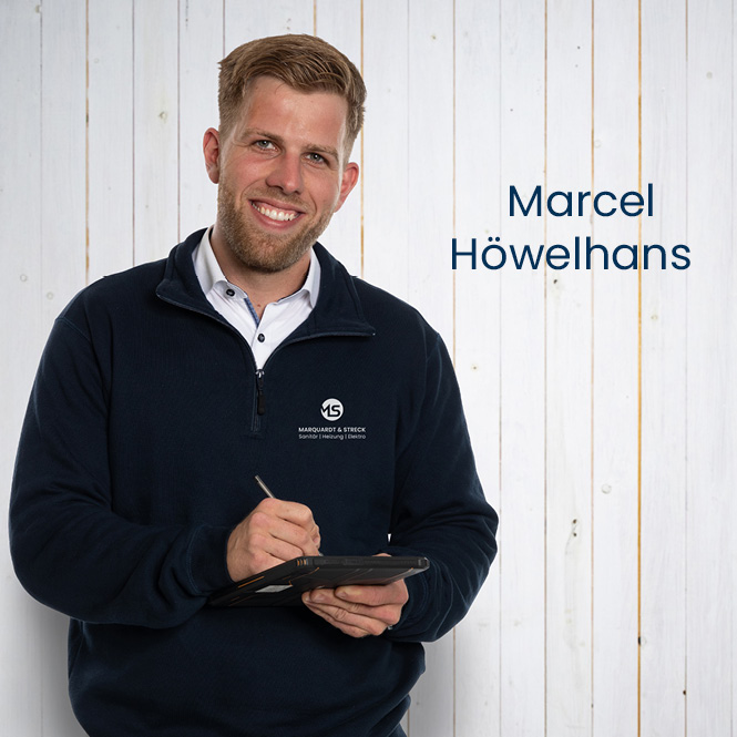 Das Team von Marquardt & Streck Hamburg | Mitarbeiter im Bereich Sanitär / Heizung / Klima (SHK) - Mitarbeiter Marcel Höwelhans SHK-Meister